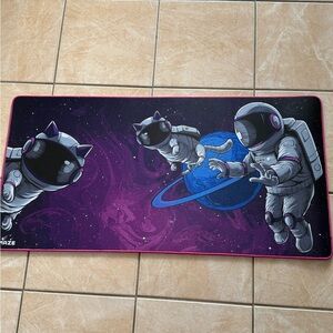 Space Cat Astronaut Gaming Mat
